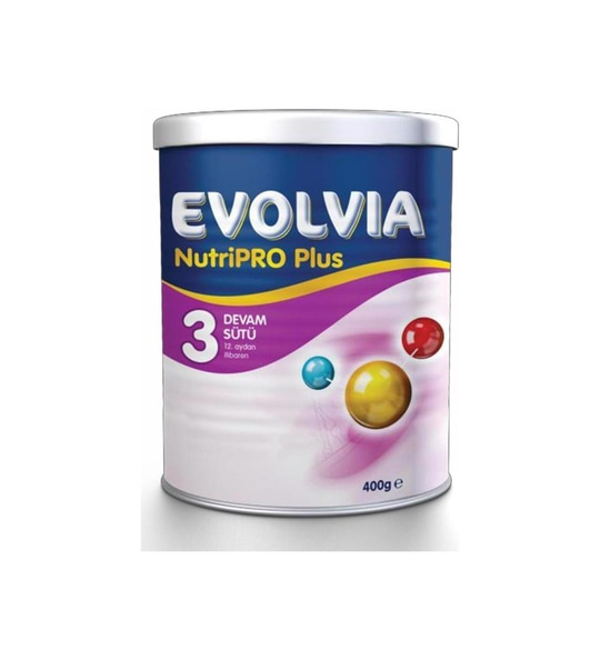 MamalarEvolviaEvolvia Nutripro Plus 3 Bebek Devam Sütü 400 gr(skt:07.2022)