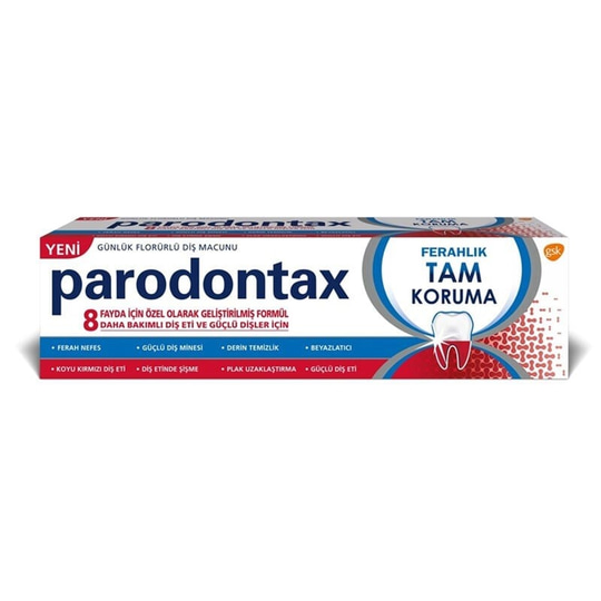 Parodontax Tam Koruma Ferahlık Beyazlatıcı 75 ml Florürlü Diş Macunu