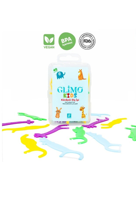 Glimo Diş İpi Kids Kurdanlı - 40 Adet