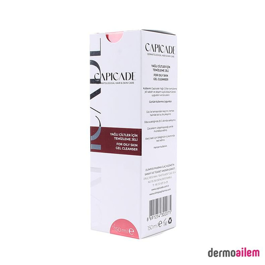 Capicade Yağlı Ciltler İçin Temizleme Jeli 150 ml