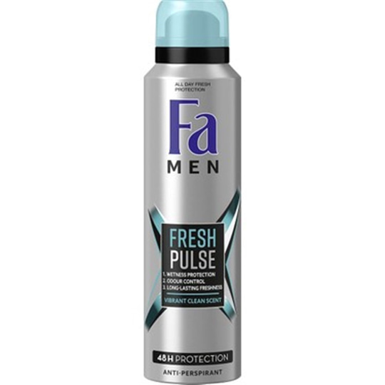 Erkek DeodorantFaFa Men Fresh Pulse Deodorant Sprey 150 ml