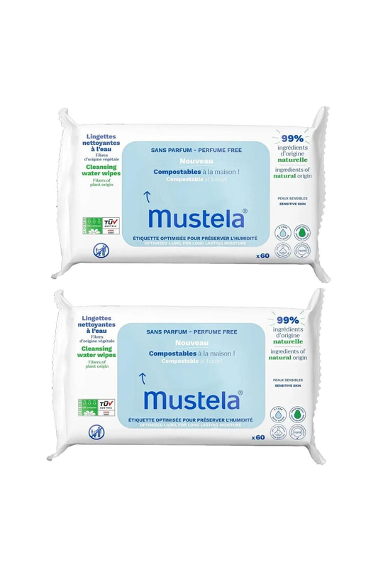 Mustela Kompost Islak Mendil Parfümsüz 60 Adet