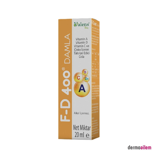 Takviye Edici GıdalarValens İlaçFD 400 Damla 20 ml