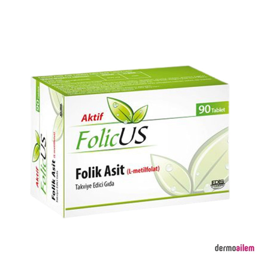 Takviye Edici GıdalarEdis PharmaFolicus 90 Tablet