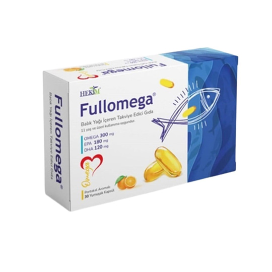 Takviye Edici GıdalarHekimFullomega 30 Yumuşak Kapsül