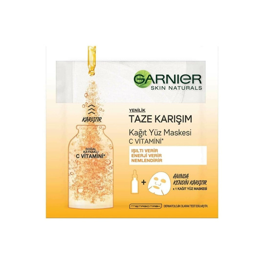 MaskelerGarnierGarnier Taze Karışım Kağıt Yüz Maskesi Vitamin C