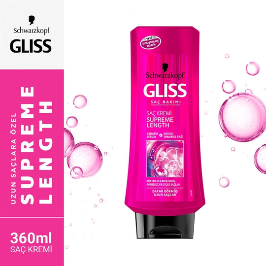Saç KremleriSchwarzkopfGliss Supreme Length Saç Kremi 360 ml