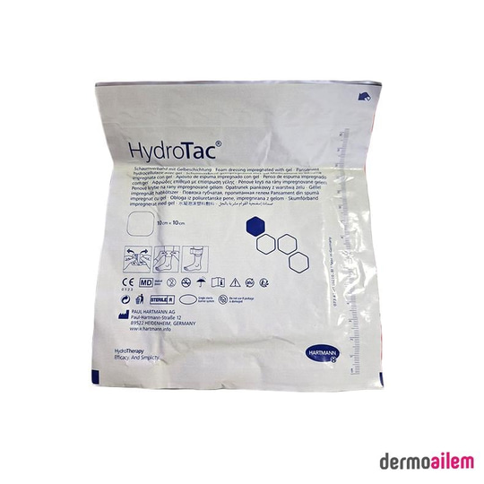 BantlarHartmannHartmann Hydrotac Hidrojel Kaplı Poliüretan Köpük Örtü 10cm x 10cm
