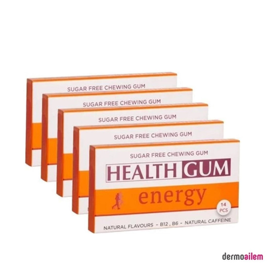 Takviye Edici GıdalarHealthgumHealthgum Energy Sakız 5 x 14 Adet