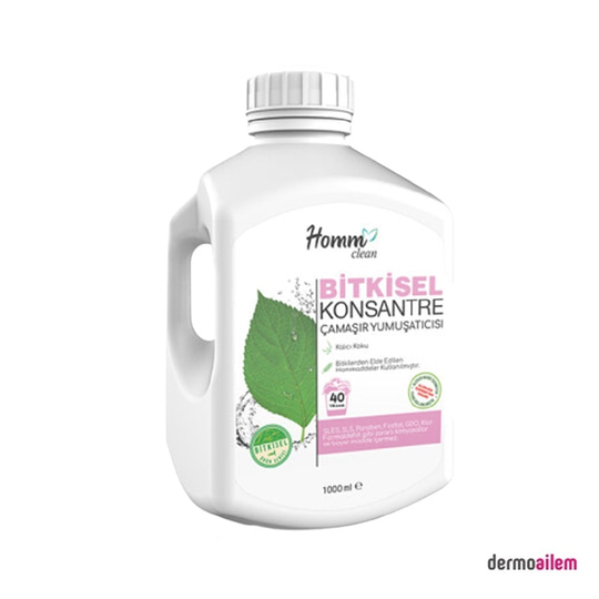 Çamaşır YumuşatıcılarıHOMM BİTKİSELHomm Clean Bitkisel Konsantre Çamaşır Yumuşatıcısı 1 L