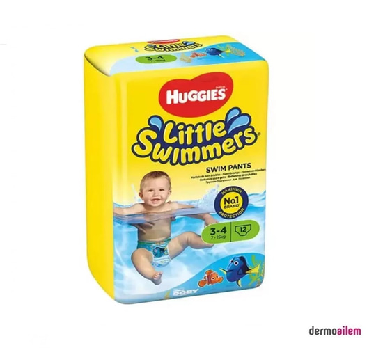 Bebek BezleriHuggiesHuggies Little Swimmers Mayo Bebek Bezi S-M 7-15kg x 12 Adet