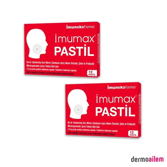 PastillerİmuneksFarmaİmumax 12'li Pastil 2 Adet