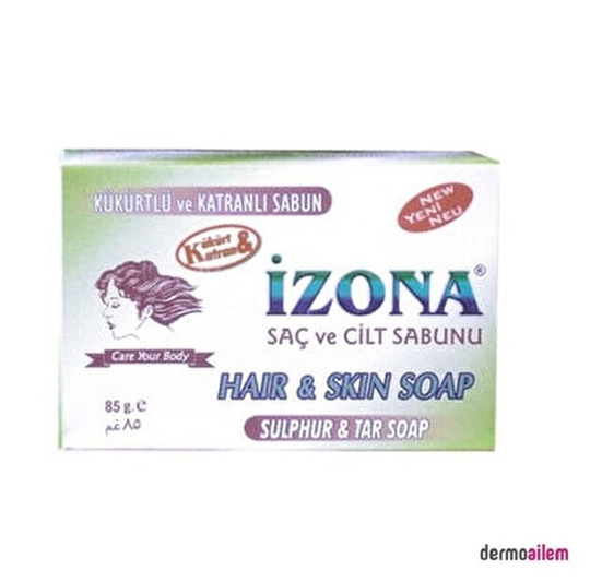 Banyo SabunlarıHayatLabİzona Kükürtlü ve Katranlı Saç ve Cilt Sabunu 85 gr