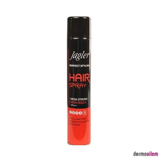 Saç ŞekillendiricilerJaglerJagler Hair Sprey Mega Güçlü Tutuş No5 400 ml