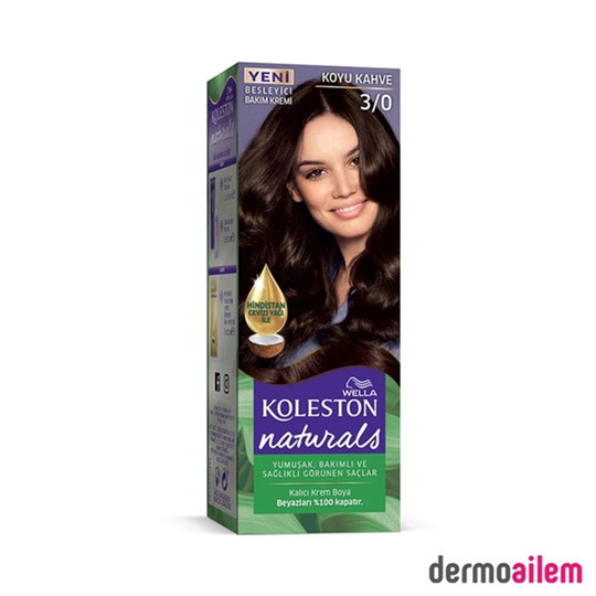 Saç BoyalarıWellaKoleston Naturals Saç Boyası 50ml 3/0 Koyu Kahve