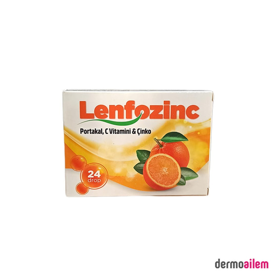 PastillerBM FarmaLenfozinc Portakal C Vitamini Ve Çinko İçeren 24 Pastil
