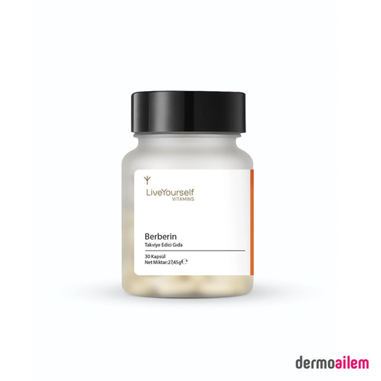 Takviye Edici GıdalarLiveYourselfLive Yourself Vitamins Berberin 500 mg 30 Kapsül
