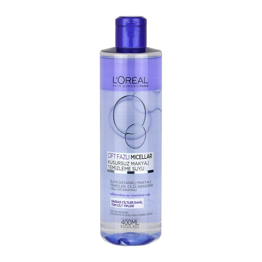 Makyaj TemizleyicileriLoreal ParisLoreal Paris Çift Fazlı Micellar Kusursuz Makyaj Temizleme Suyu Tüm Ciltler İçin 400 ml