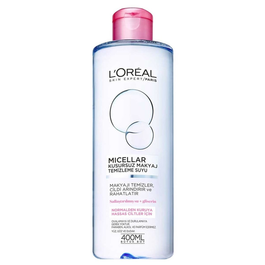 Makyaj TemizleyicileriLoreal ParisLoreal Paris Micellar Kusursuz Makyaj Temizleme Suyu Normalden Kuruya Hassas Ciltler İçin 400 ml