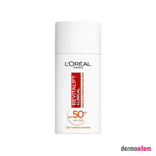 Spf 20 & 50 ArasıLoreal ParisLoreal Paris Revitalift Clinical Günlük Yüksek Uv Korumalı Güneş Kremi Spf 50+ 50 ml