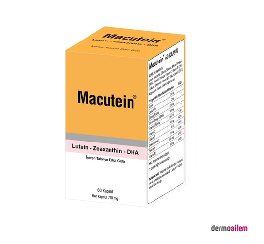 Takviye Edici GıdalarRcFarmaMacutein 60 Kapsül Lutein Zeaxanthin Dha