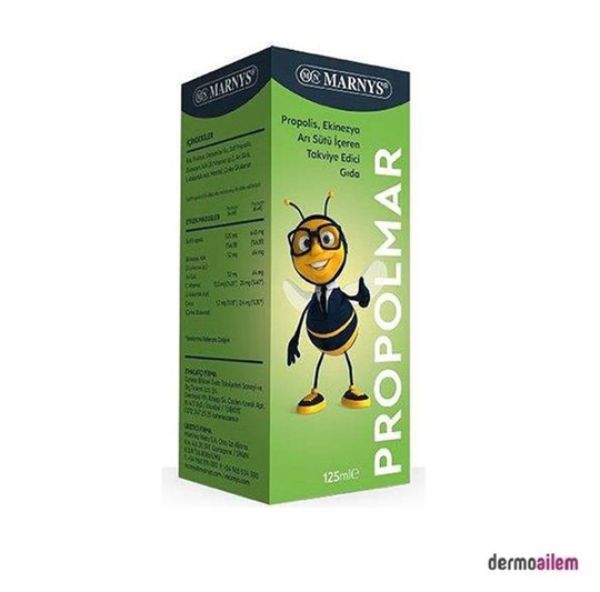 Takviye Edici GıdalarCurenaMarnys Propolmar Propolis ve Ekinezya Şurubu 125 ml