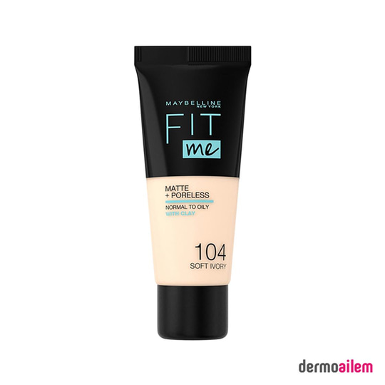 FondötenMaybellineMaybelline Fit Me Matte + Poreless Fondöten 104 Soft Ivory 30 ml