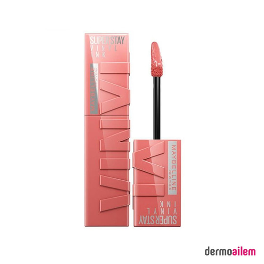 RujMaybellineMaybelline Super Stay Vinyl Ink Likit Parlak Ruj 100 Charmed