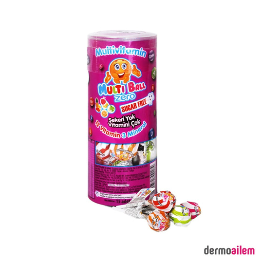 MultivitaminlerMulti BallMultiball Zero Lolipop 15 Adet