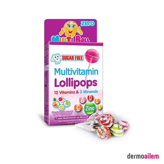 MultivitaminlerMulti BallMultiball Zero Lolipop 7 Adet