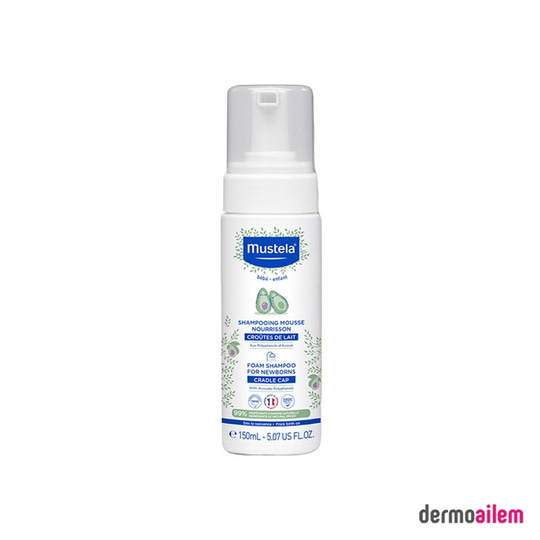 Şampuan & Duş JeliMustelaMustela Foam Shampoo Yenidoğan Konak Önleyici Köpük Şampuan 150 ml