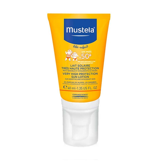 Bebek Güneş SerisiMustelaMustela Lait Solaire Spf 50+ Koruma Faktörlü Güneş Sütü 40 ml