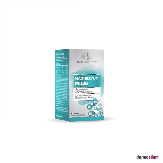 Takviye Edici GıdalarNaturalnestNaturalnest Magnezyum Plus 30 Tablet
