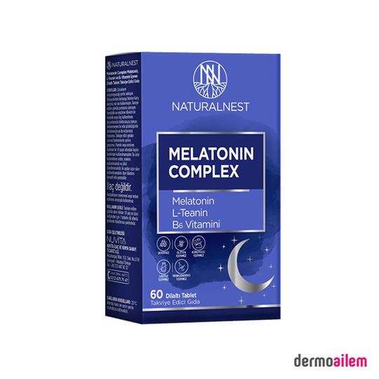 Takviye Edici GıdalarNaturalnestNaturalNest Melatonin Complex 60 Tablet