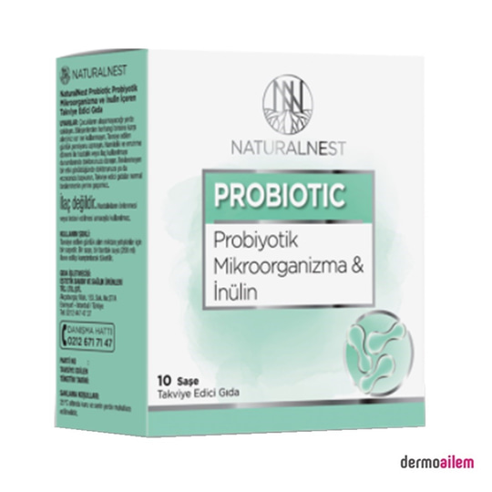 ProbiyotiklerNaturalnestNaturalnest Probiotic Takviye Edici Gıda 10 Saşe