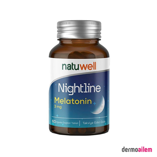 Takviye Edici GıdalarNatuwellNatuwell Nightline Melatonin 60 Tablet