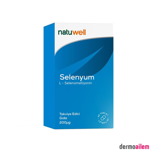 Takviye Edici GıdalarNatuwellNatuwell Selenyum 200 µg 45 Tablet