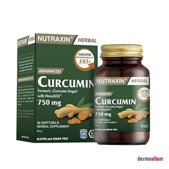Takviye Edici GıdalarNutraxinNutraxin Advanced Curcumin 750 mg 30 Yumuşak Kapsül