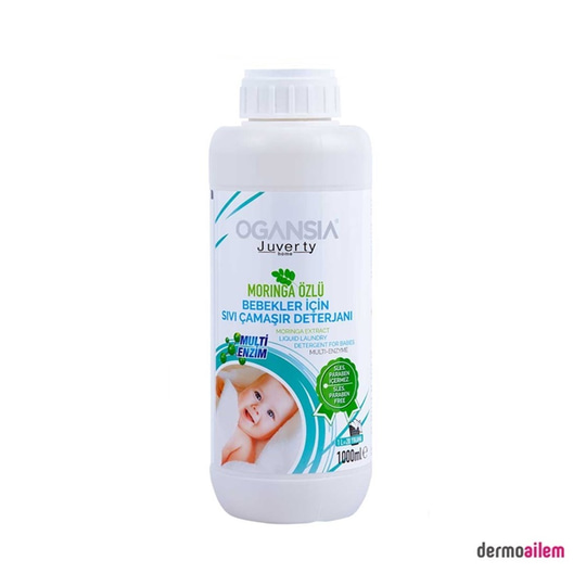 Çamaşır DeterjanlarıOgansiaOgansia Moringa Özlü Bebekler İçin Sıvı Çamaşır Deterjanı 1000 ml