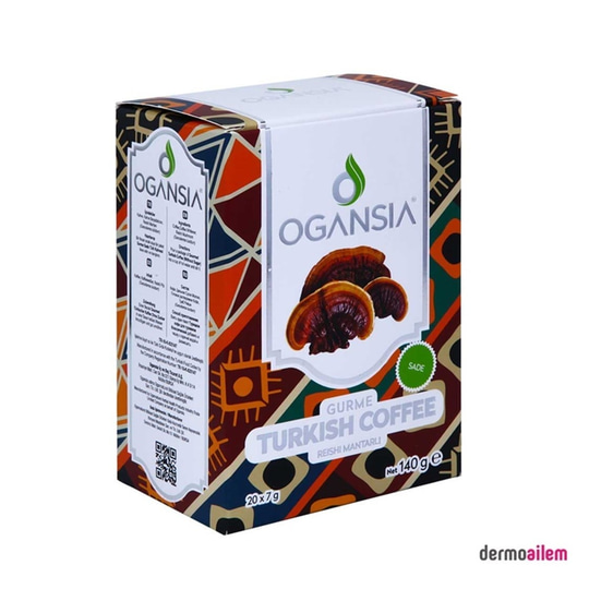 İçeceklerOgansiaOgansia Reishi Mantarlı Sade Türk Kahvesi 20 x 7 gr