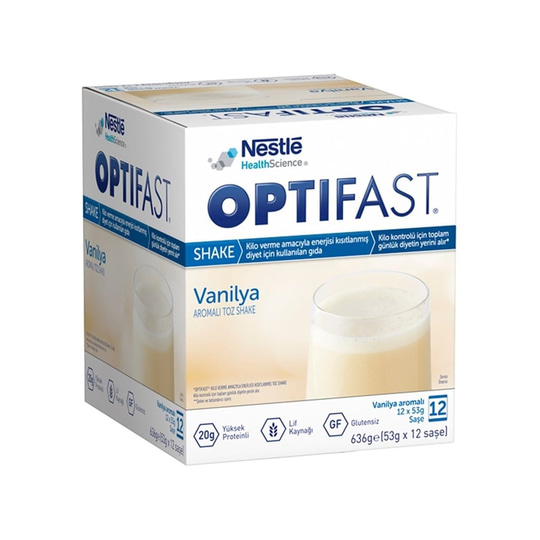 Takviye Edici GıdalarNestleOptifast Milk Shake Vanilya 12 Saşe Kilo Kontrolü