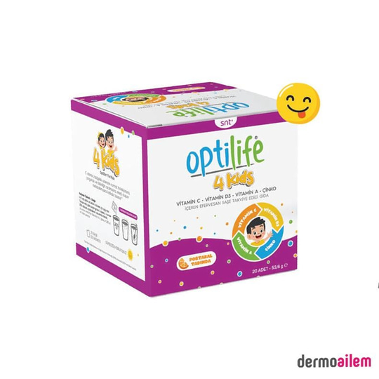 Takviye Edici GıdalarSantasyaOptilife 4 Kids Portakal Aromalı 20 Efervesan Saşe
