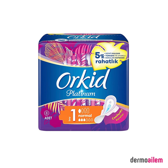 Hijyenik Kadın ÜrünleriOrkidOrkid Platinum Normal Hijyenik Tekli Paket 8 Ped