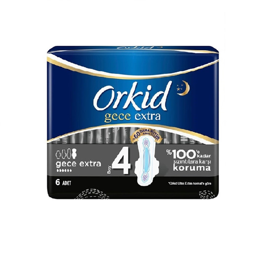 Hijyenik Kadın ÜrünleriOrkidOrkid Ultra Extra Tekli Gece Extra 6