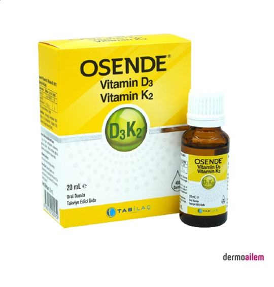Takviye Edici GıdalarTab İlaçOsende Vitamin D3K2 Damla 20 ml