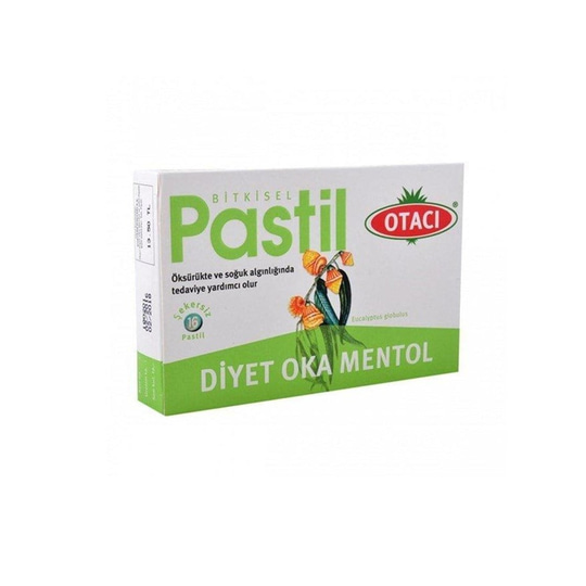 Takviye Edici GıdalarOtacıOtacı Bitkisel Diyet Oka Mentol 16 Pastil