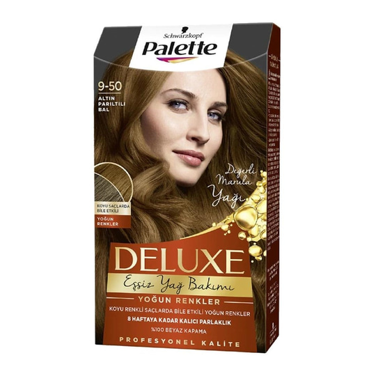 Saç BoyalarıPALETTEPalette Deluxe 9-50 Altın Parıltılı Bal Saç Boyası