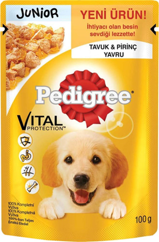 Köpek Yaş MamalarıPedigreePedigree Junior Tavuklu 100 gr Yavru Köpek Konservesi
