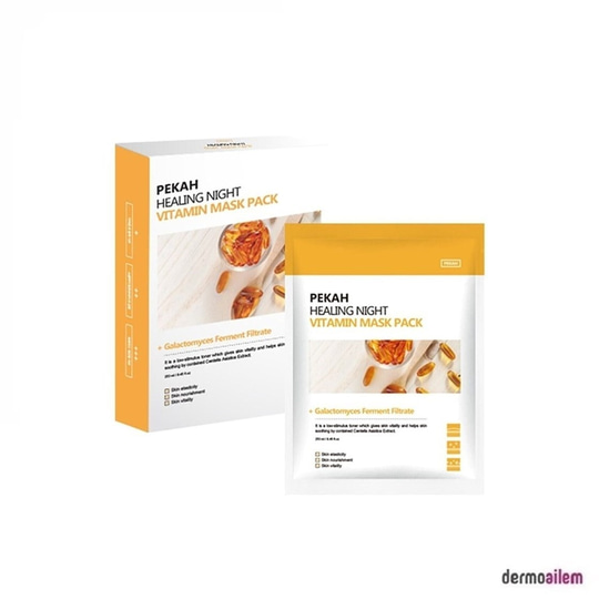 MaskelerPEKAHPEKAH Healing Night 13 Bitki Özü ve C Vitamini İçeren Yüz Maskesi(5 Adet)