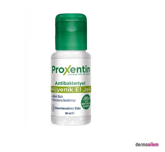 DezenfektanProxentinProxentin Antibakteriyel Alkol Bazlı 50 ml Hijyenik El Jeli (SKT:05/2022)